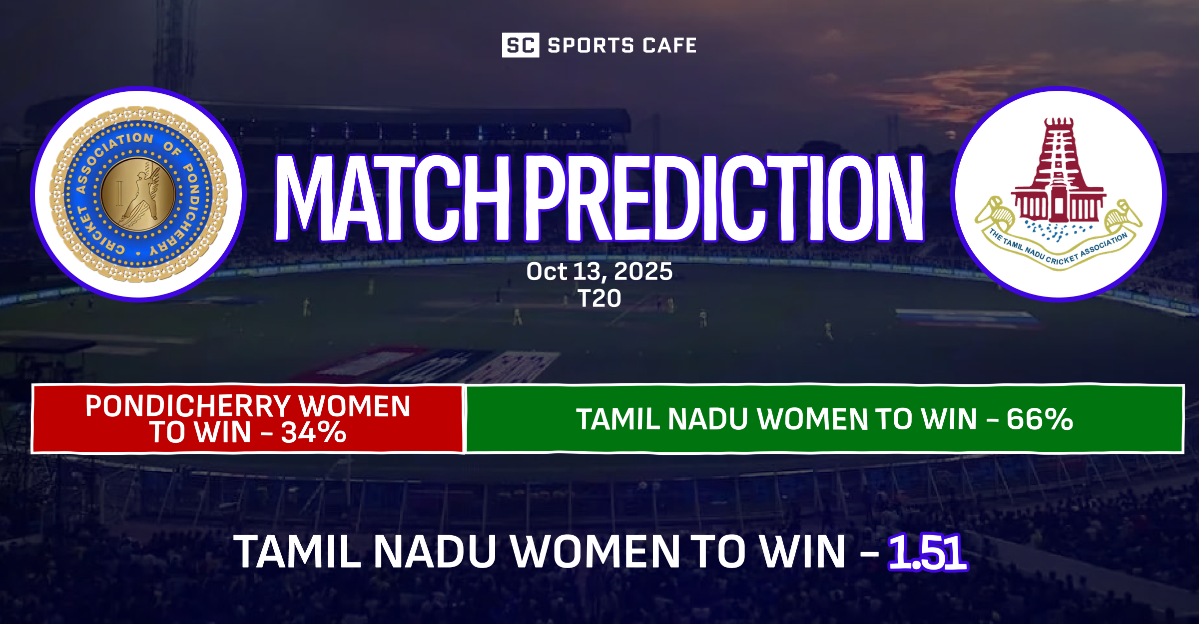 Pondicherry Women vs Tamil Nadu Women